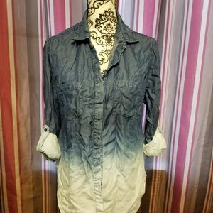 Ombre denim shirt